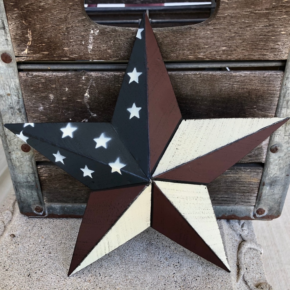 Americana Patriotic 10" Metal Barn Star
